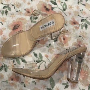 Steve Madden Camille 8.5 Clear BRAND NEW